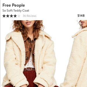 Free People So Soft Teddy Coat